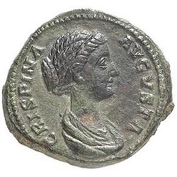 Crispina, moglie di Commodo (deceduta nel 183 d.C.) Dupondio o asse.