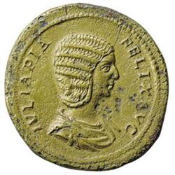 Iulia Domna, moglie di Settimio Severo (deceduta nel 217 d.C.) Sesterzio.