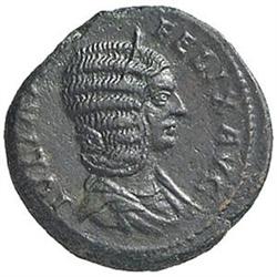 Iulia Domna, moglie di Settimio Severo (deceduta nel 217 d.C.) Asse.