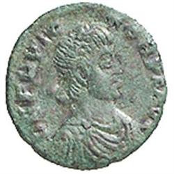 Flavio Vittore (387-388) AE 12 mm. Aquileia.