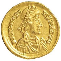 Onorio (393-423) Solido, Ravenna.