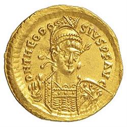 Teodosio II (402-450) Solido, Costantinopoli.