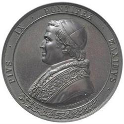 Bologna  Pio IX (1846-1878) Medaglia 1857 coniata dall'amministrazione provinciale per il soggiorno 