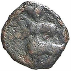 Capua  Atenolfo (887-901) Frazione di follaro con il cavaliere