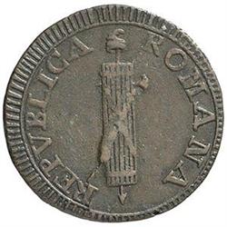 Fermo  Repubblica Romana (1797-1799) Due baiocchi 1798