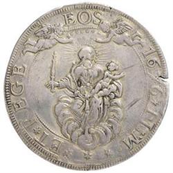 Genova  Dogi Biennali (1528-1797). Scudo largo 1676, sigle ILM