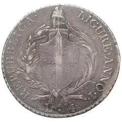 Genova  Repubblica Ligure (1798-1805) 4 lire 1798