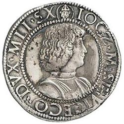 Milano  Giovanni Galeazzo Maria e Ludovico il Moro (1481-1494) Testone