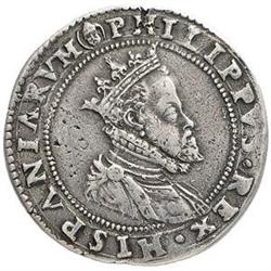 Milano  Filippo II (1556-1598). Mezzo scudo s.d.