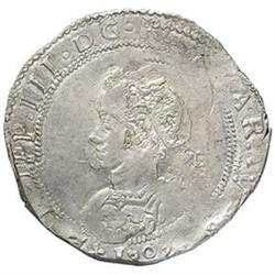 Napoli  Filippo III (1598-1621). Mezzo ducato 1609