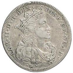 Napoli  Carlo II (1674-1700). Mezzo ducato 1693
