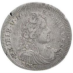 Napoli  Filippo V (1700-1707). Mezzo carlino 1701