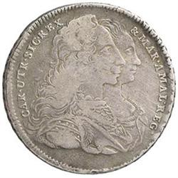 Napoli  Carlo di Borbone (1734-1759) Piastra 1747