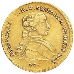 Napoli  Ferdinando IV (1759-1816). 6 ducati 1766