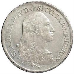 Napoli  Ferdinando IV (1759-1816). Piastra 1785