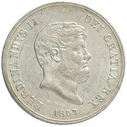 Napoli  Ferdinando II (1830-1859). Piastra 1857