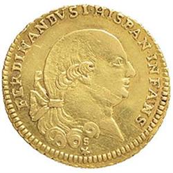 Parma  Ferdinando di Borbone (1765-1802). Mezza doppia 1792.