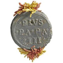 Roma  Pio III (1503) Bolla con residui di cordone