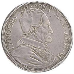Roma  Innocenzo XII (1691-1700). Piastra 1696 A.VI