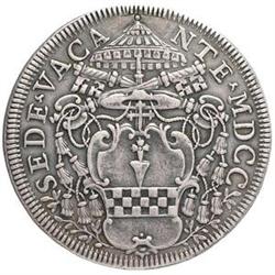 Roma  Sede Vacante 1700 Piastra