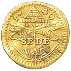 Roma  Sede Vacante 1740 Mezzo scudo romano