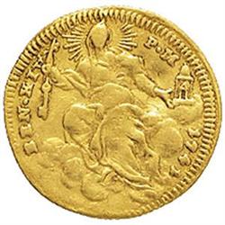 Roma  Benedetto XIV (1740-1758) Mezzo zecchino 1741