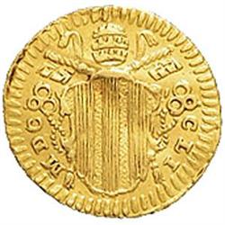 Roma  Benedetto XIV (1740-1758) Mezzo scudo romano 1751