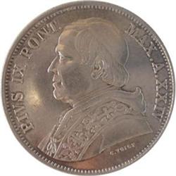 Roma  Pio IX (1846-1870). 5 lire 1870 XXIV