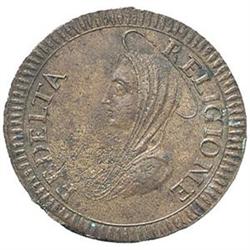 Ronciglione  Occupazione austriaca (1799) Madonnina da 3 baiocchi o medaglia dell'incendio