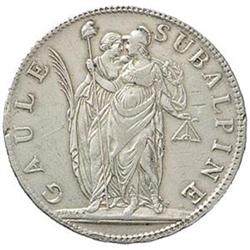 Torino  Repubblica Subalpina (1800-1802). 5 franchi A.10