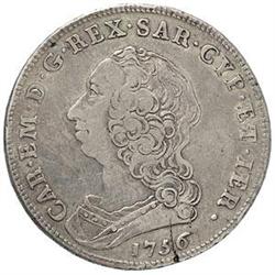 Carlo Emanuele III (1730-1773). 6 lire nuove 1756