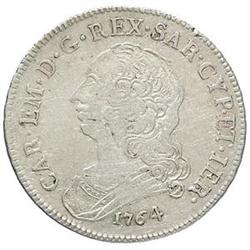 Carlo Emanuele III (1730-1773). 3 lire nuove 1764