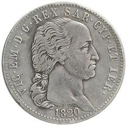 Vittorio Emanuele I (1814-1821). 5 lire 1820