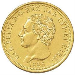 Carlo Felice (1821-1831). 80 lire 1826 T