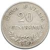 Image 2 : Vittorio Emanuele II (1861-1878). 20 centesimi 1867 T
