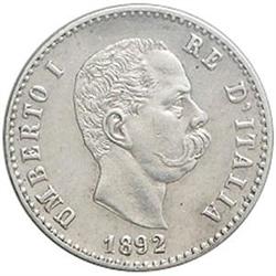 Umberto I (1878-1900). 50 centesimi 1892
