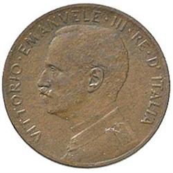 Vittorio Emanuele III (1900-1943). 2 centesimi 1908 \prora\""
