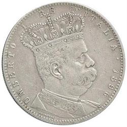 Umberto I (1890-1896). Tallero 1896