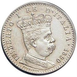Umberto I (1890-1896). Lira 1890