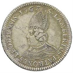 Belgio  Liegi. Sede Vacante 1763 Patagon 1763