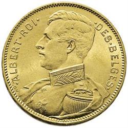 Belgio  Alberto I (1909-1934) 20 franchi 1914