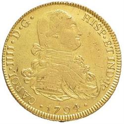 Bolivia  Carlo IV (1788-1808). 8 escudos 1794