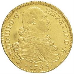 Bolivia  Carlo IV (1788-1808). 8 escudos 1795