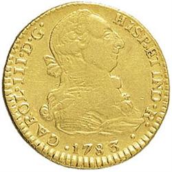 Colombia  Carlo III (1759-1788). 2 escudos 1783 P