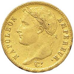 Francia  Napoleone Bonaparte (1801-1815) 20 franchi 1813 Z: pesce e albero