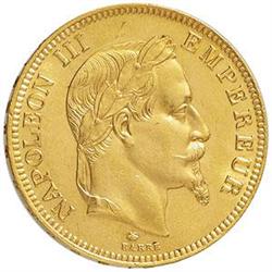 Francia  Napoleone III (1852-1870) 100 franchi 1865 A