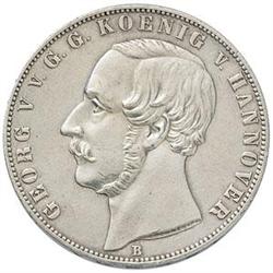 Germania  Giorgio V (1851-1866). Doppio tallero 1866