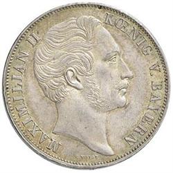 Germania-Baviera  Maximilian II (1848-1864) 2 gulden 1855