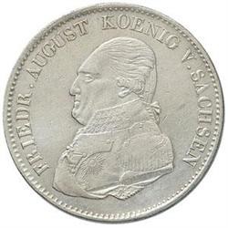 Germania-Sachsen  Federico Augusto I (1806-1827). Tallero di convenzione 1823