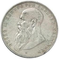 Germania-Sachsen-Meiningen  Georg II (1866-1914) 5 marchi 1908